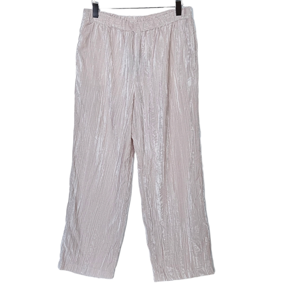 New Marc New York Andrew Marc Wide Leg Champagne Pants Size Medium